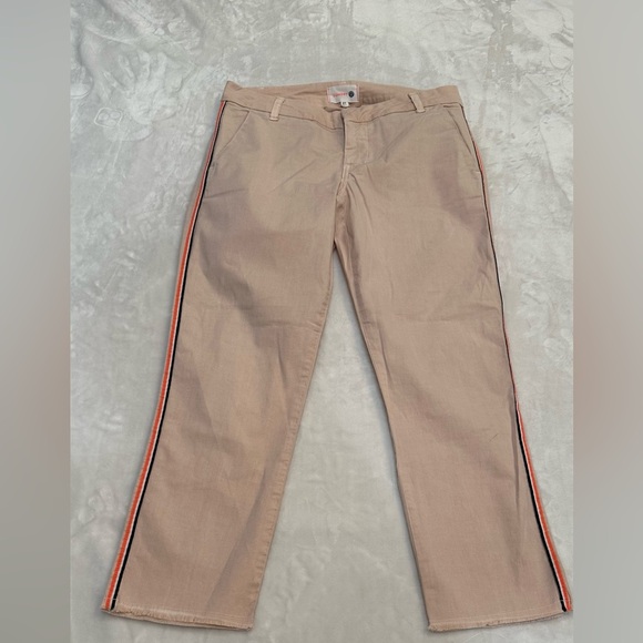 Sundry Streetwear Stripe Roll Up Trouser  in Pink Size 27 - Picture 3 of 12